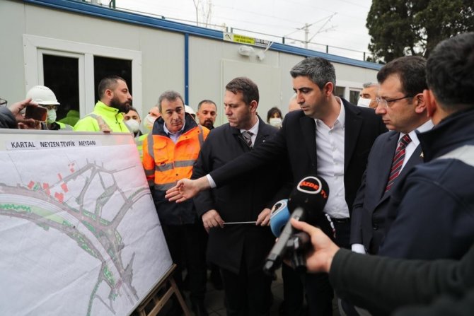 İ̇bb Başkanı Ekrem İ̇mamoğlu Kartal’daki Proje Alanında İncelemelerde Bulundu
