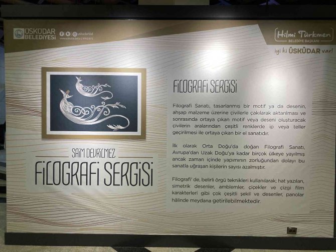 Filografi Sanatının Ustası Saim Devrilmez’in Sergisi Üsküdar’da Sanatseverlerle Buluştu