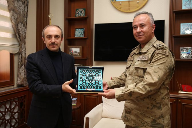 Jandarma Bölge Komutanı Tuğgeneral Köroğlu, Vali Epcim’i Ziyaret Etti