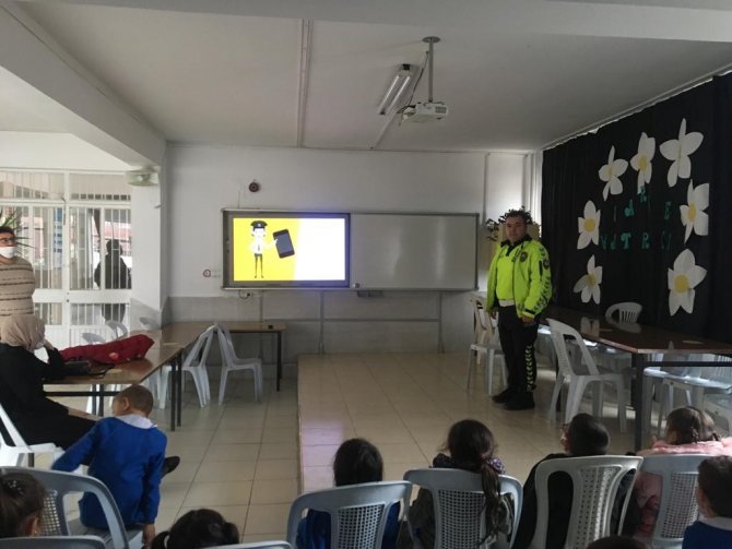 İ̇lkokul Öğrencilerine Trafik Güvenliği Eğitimi Verildi