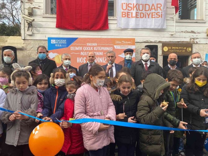 Selimiye Çocuk Kütüphanesi Yeni Yüzüyle Hizmete Açıldı