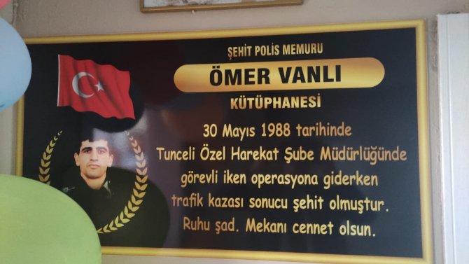 Şehit Ömer Vanlı Adına Kütüphane Açıldı