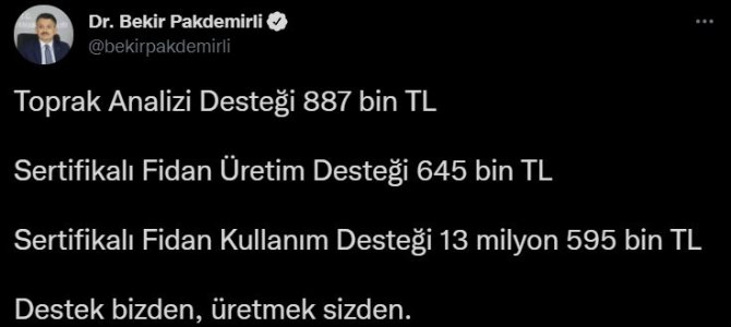 613 Milyon Liralık Destek Ödemesi Çiftçilerin Hesaplarına Aktarılmaya Başlandı