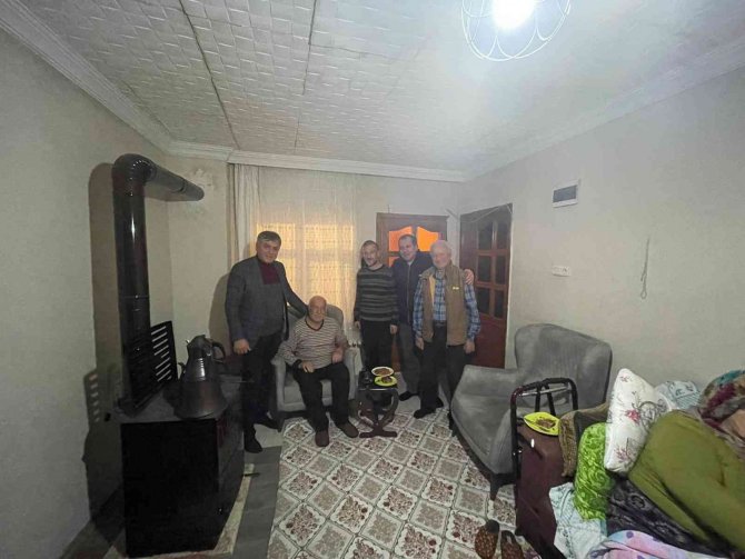 Başkan Aydın Yeni Yıla Hasta Ve Yaşlılarla Birlikte Girdi