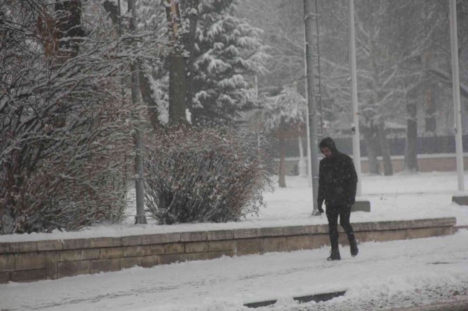 Erzincan’da Kar Yağışı Etkili Oluyor