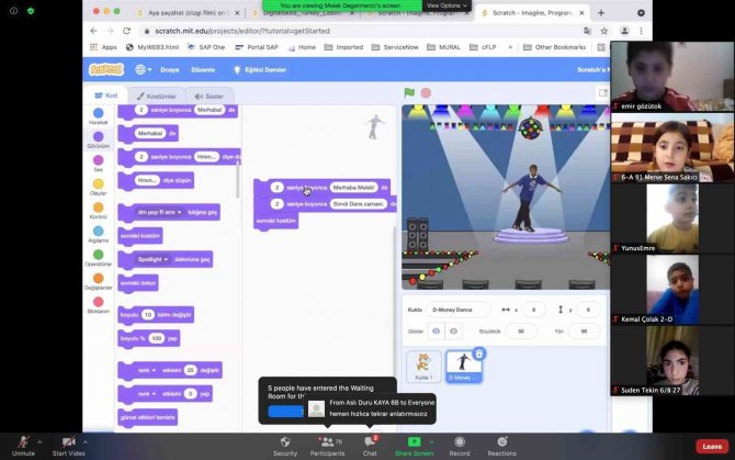 Öğrencilere Online Kodlama Eğitimi Verildi
