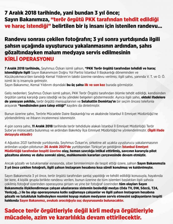 İ̇çişleri Bakanlığı Bakan Müşaviri Gültekin: “Sadece Terör Örgütleriyle Değil, Kirli Medya Örgütleriyle Mücadele Azim Ve Kararlılıkla Devam Ettirilecektir”