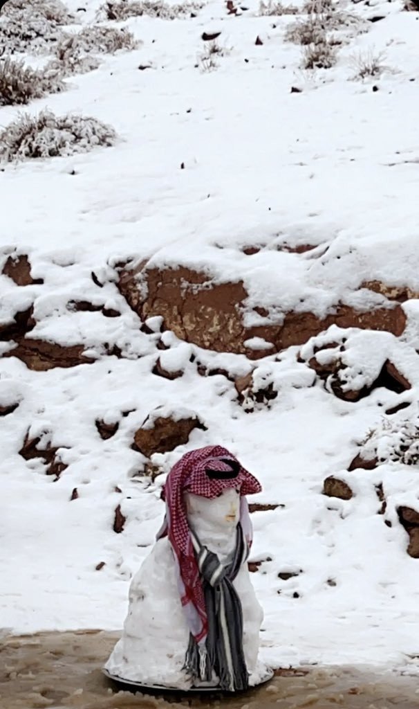 Suudi Arabistan’da Kar Sevinci