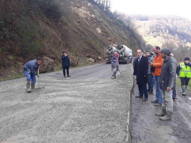 Gümeli’deki Yol Çalışmalarında Sona Gelindi