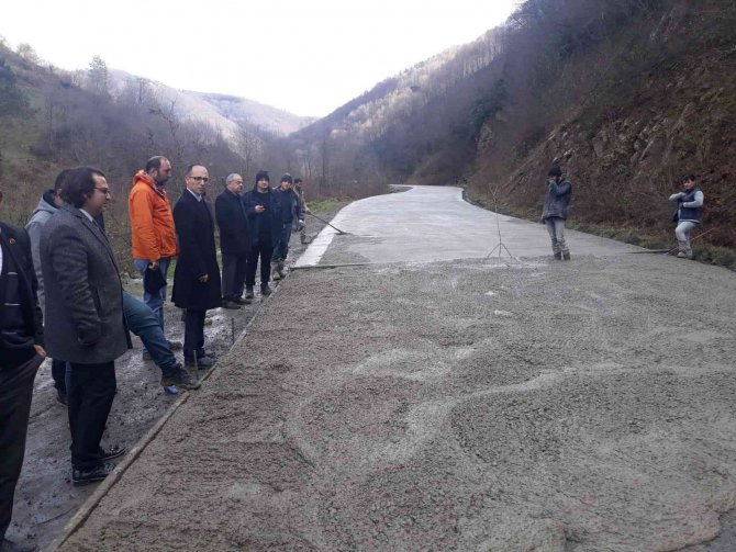 Gümeli’deki Yol Çalışmalarında Sona Gelindi