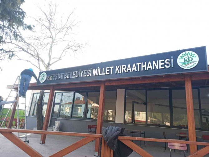 Kepsut’un Saraç Mahallesine Millet Kıraathanesi