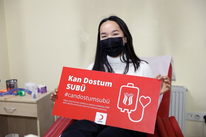 Subü’ye Kurumsal Kan Bağışçısı Madalyası