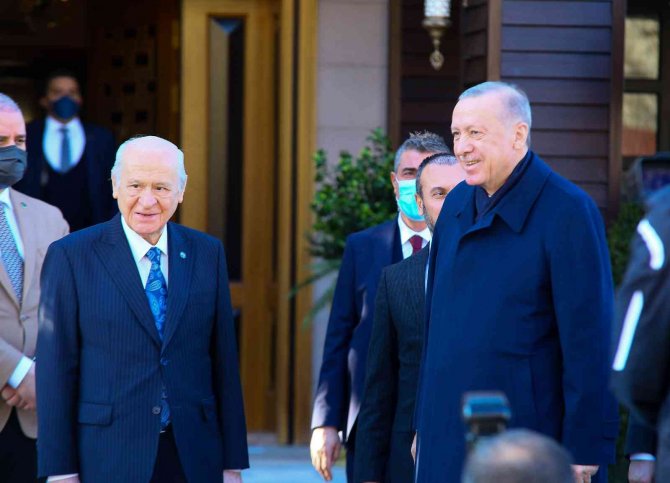 Cumhurbaşkanı Erdoğan İle Mhp Lideri Bahçeli’nin Görüşmesi Sona Erdi