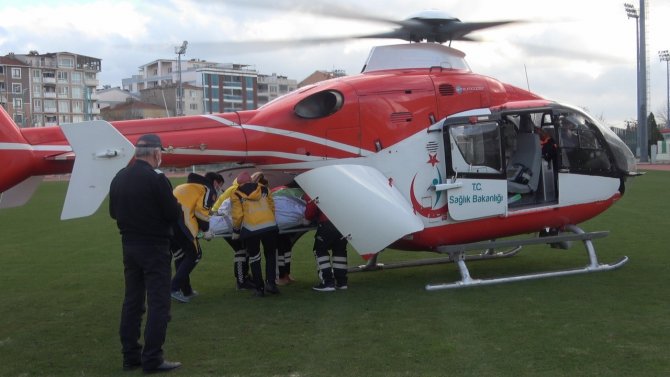 Kırklareli’de Bir Hasta, Helikopter Ambulans İle İ̇stanbul’a Sevk Edildi