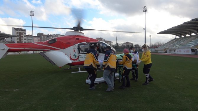 Kırklareli’de Bir Hasta, Helikopter Ambulans İle İ̇stanbul’a Sevk Edildi