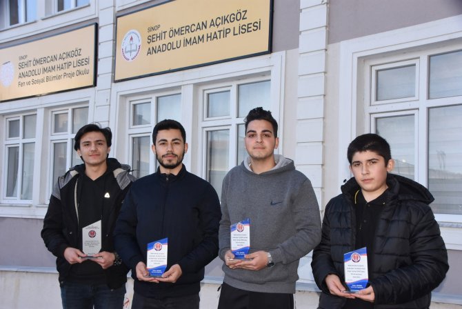 Sinoplu Hafızlar 4 Dalda 4 Derece Kazandı