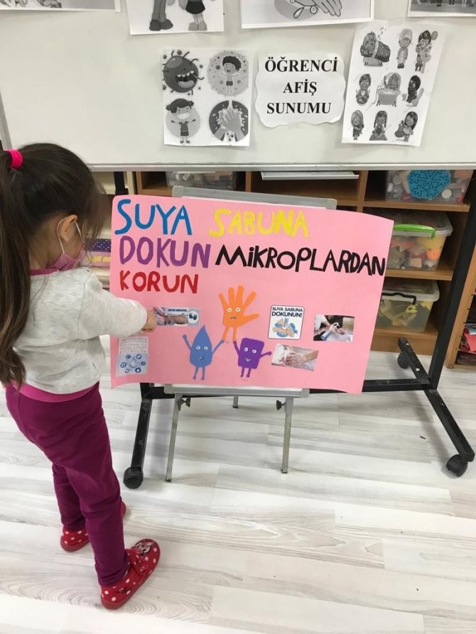 Anaokulu Öğretmeninden “Sağlığım İçin Dünya İçin Hijyen” Projesi