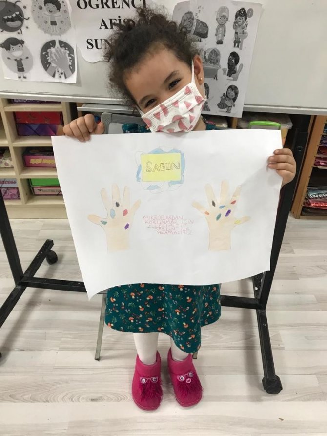 Anaokulu Öğretmeninden “Sağlığım İçin Dünya İçin Hijyen” Projesi