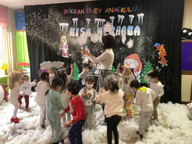 Şükran Öney Anaokulu Öğrencileri Kış Partisi Yaptı