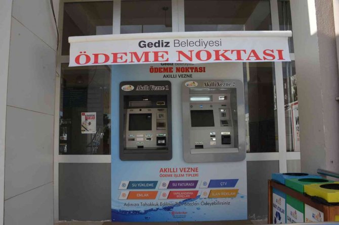Gediz Belediyesi Akıllı Vezne Sayısını İkiye Çıkardı