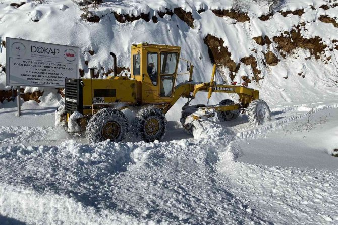 Gümüşhane’de Kapalı Köy Yolları Açılıyor