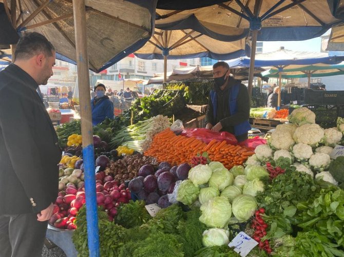 Pursaklar’da Çarşı Pazarda Etiket-fiyat Denetimi