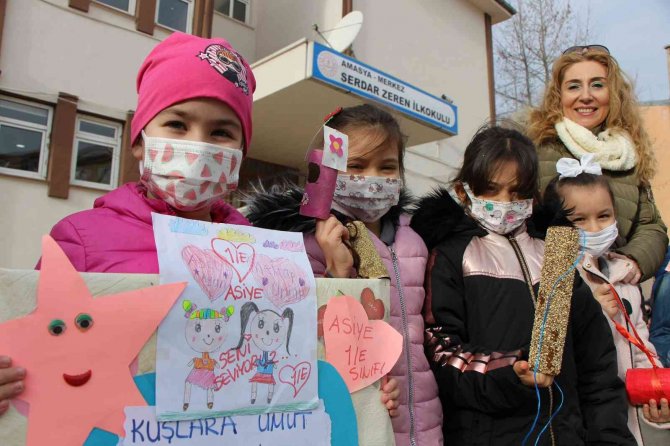 Atık Malzemeler Amasyalı Çocukların Elinde Kuş Yuvası Ve Yemlik Oldu