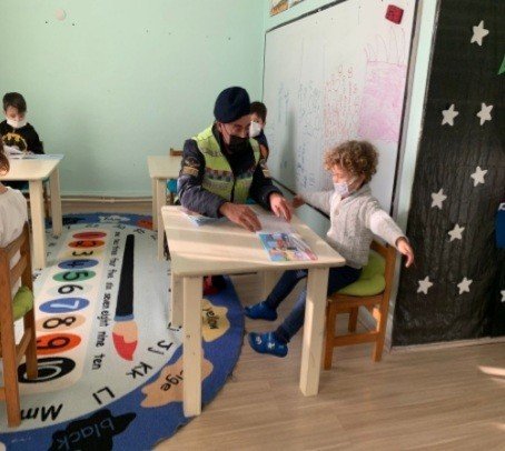 Jandarmadan Öğrencilere Trafik Eğitimi