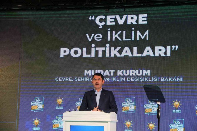 Bakan Kurum: "Bugün Karşımızda Yeşil Alanlara Dahi Tahammülü Olmayan Bir Muhalefet Var"