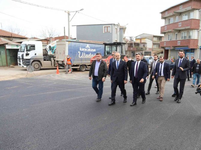 Bursa’nın 418 Dönümlük Yeni Mezarlığına Sıcak Asfalt