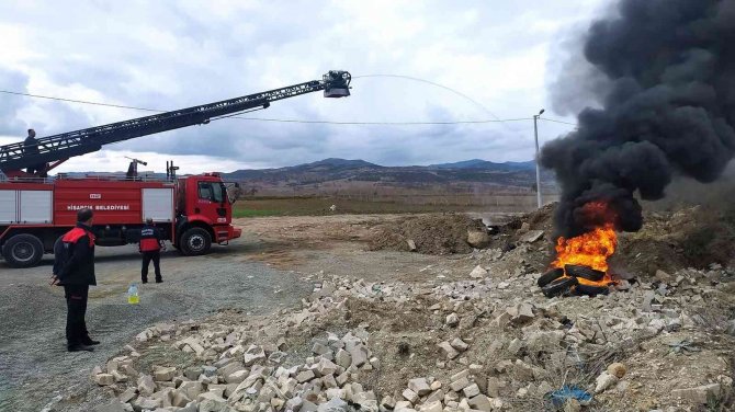 Hisarcık İtfaiye Personeline Yangın Eğitimi