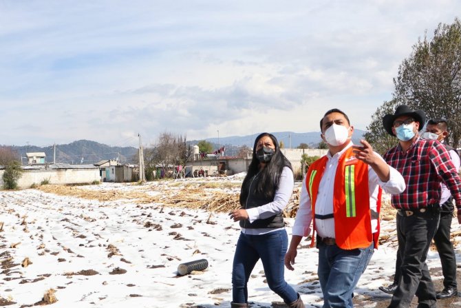 Meksika’nın Tlachichuca Şehrine Tarihte İlk Kez Kar Yağdı