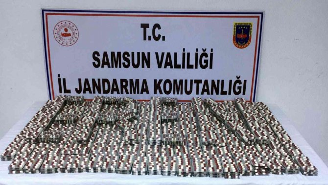 Samsun’da 10 Bin 668 Adet Sentetik Ecza Ele Geçirildi