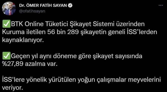 Bakan Yardımcısı Sayan: “Elektronik Haberleşme Sektörü Büyümeye Devam Ediyor”