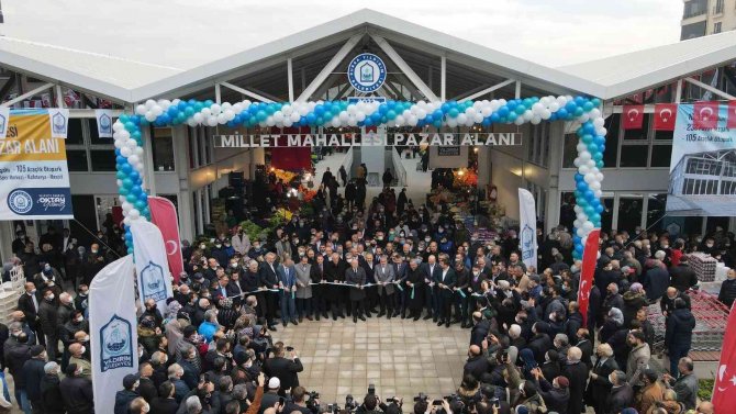 Millet Mahallesi Modern Pazar Alanına Kavuştu