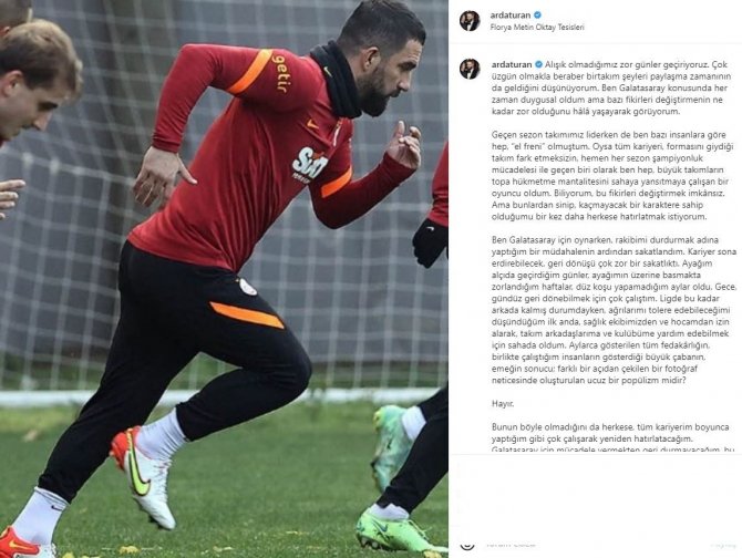 Arda Turan: "Galatasaray İçin Mücadele Vermekten Geri Durmayacağım"