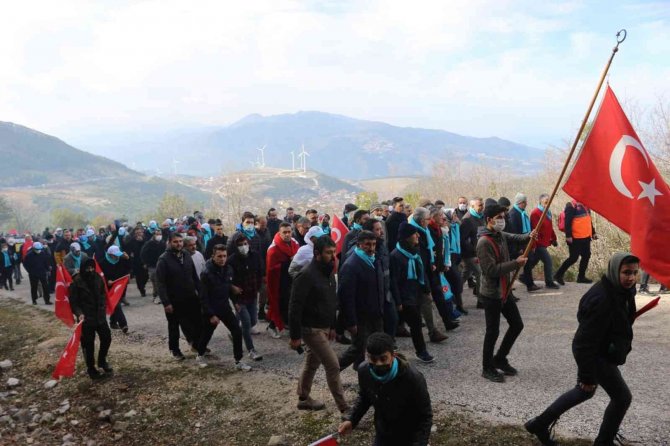Belen’de Sarıkamış Harekatı’nın 107. Yılı Anma Yürüyüşü Yapıldı