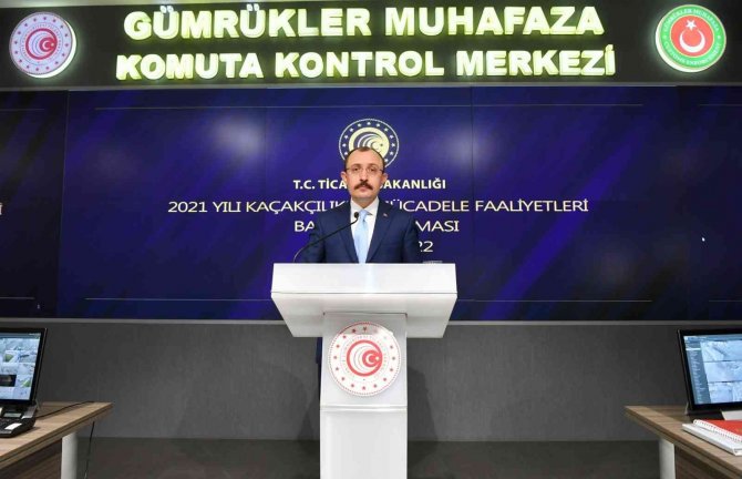 2021 Yılında 7 Milyar 749 Milyon Lira Değerinde Kaçak Eşya Yakalandı