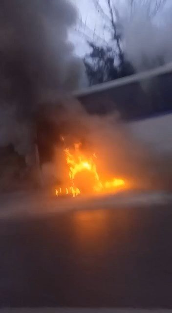 Bursa’da Seyir Hâlindeki Otobüs Alev Alev Yandı