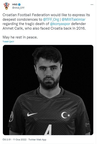 Avrupa Futbolundan Ahmet Çalık İçin Taziye Mesajları
