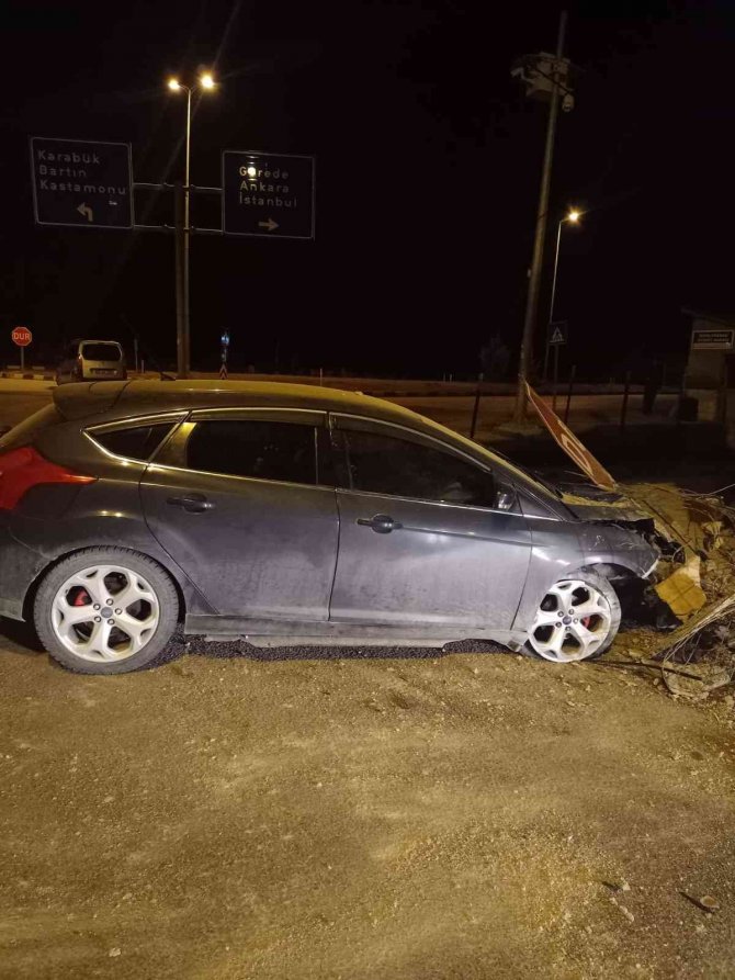 Alkollü Sürücü Kaza Yaptı