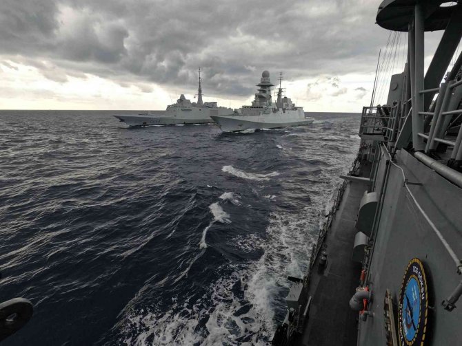 Msb: “Tcg Göksu, Its Margottın Ve Fs Auvergne İle Birlikte Doğu Akdeniz’de Eğitimlere Devam Etmektedir”