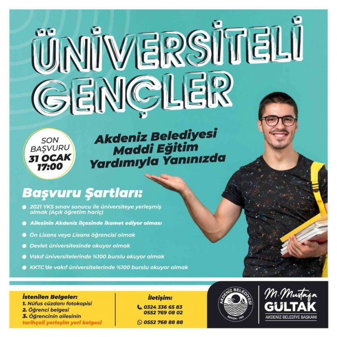 Akdeniz Belediyesi, Üniversiteyi Kazanan Öğrencilere Bin 200 Tl Burs Verecek