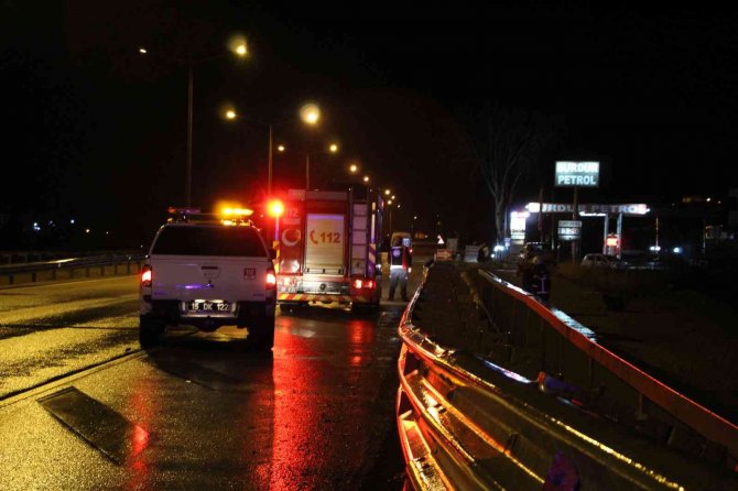 Kanala Düşen Alkollü Sürücü Belirttiği Adresten 15 Kilometre Uzaklıkta Bulundu