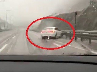 Bursa-i̇stanbul Otobanındaki Kameraya Böyle Yansıdı