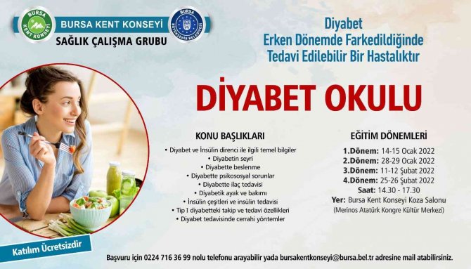 Kent Konseyinde ‘Diyabet Okulu’