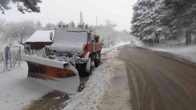 Kazdağları’na Beklenen Kar Geldi