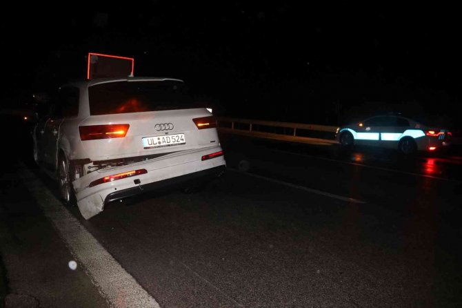 Edirne’de Kar Yağışı Sebebiyle Kayganlaşan Yolda Kaza Meydana Geldi