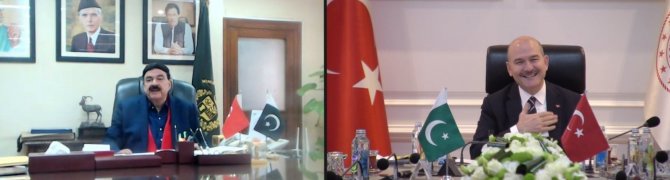 İ̇çişleri Bakanı Soylu, Pakistanlı Mevkidaşı Ahmed İle Yasa Dışı Göçü Görüştü