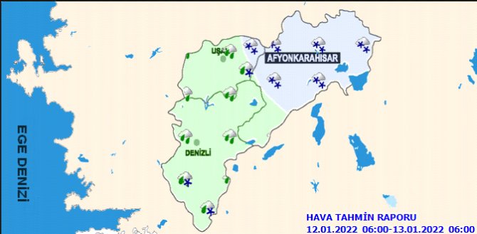 Denizli’de Kar Yağışıyla Birlikte Sıcaklıklar Düşecek